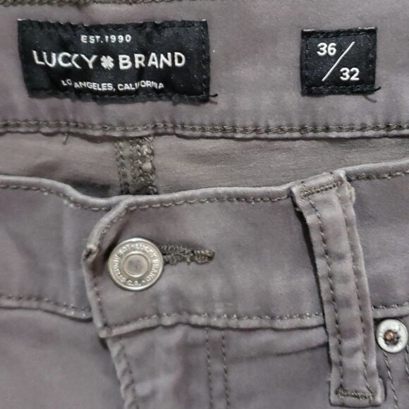 𝅺lucky Brand Sateen Preppy Office City Night Out Stretch 121 Slim Pants - Men's - Picture 11 of 13